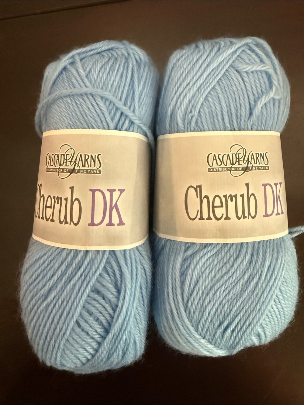 Cascade Yarns Cherub DK Lightweight Baby Blue Yarn - 2 Skeins